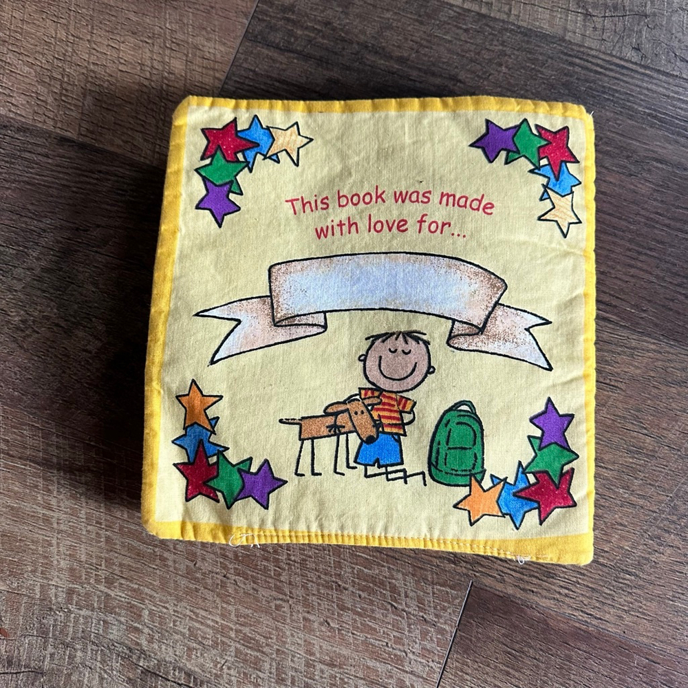 Handmade Soft Fabric Quiet Book – School Theme Cloth Activity Book for Kids - Picture 6 of 7